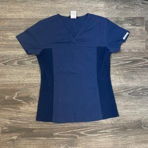 Cherokee Medical Scrub Top | Dark Blue | Size XS